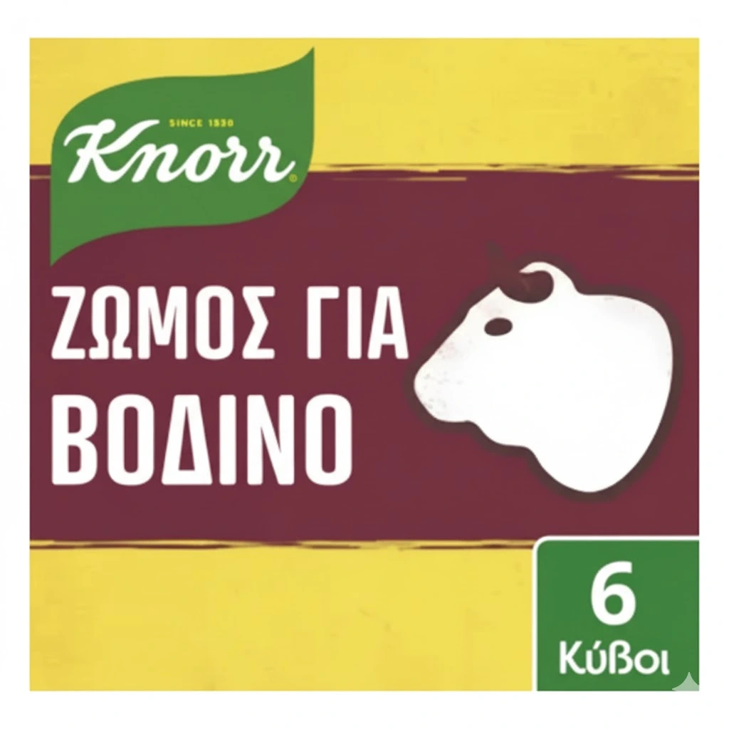Бульон на кубчета, телешки KNORR, 6 броя