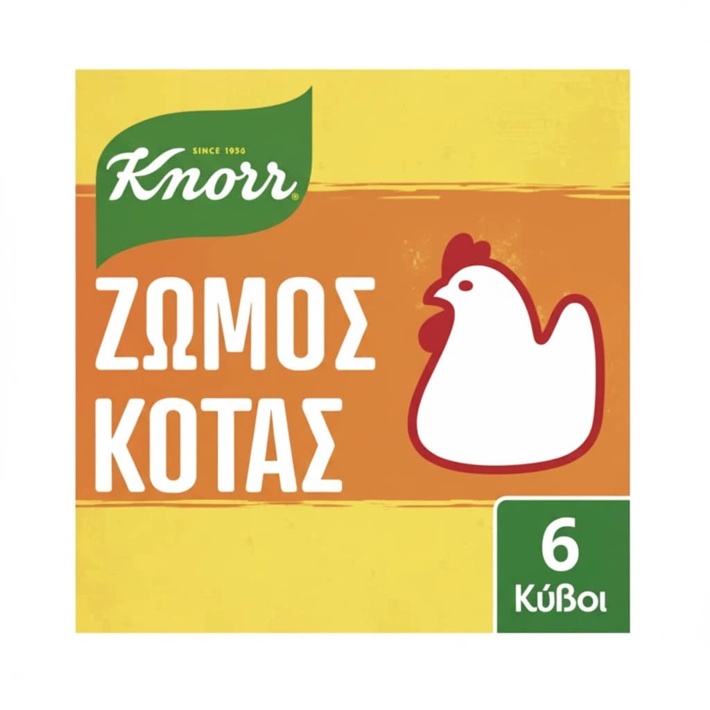Пилешки бульон Knorr на кубчета, 6 кубчета