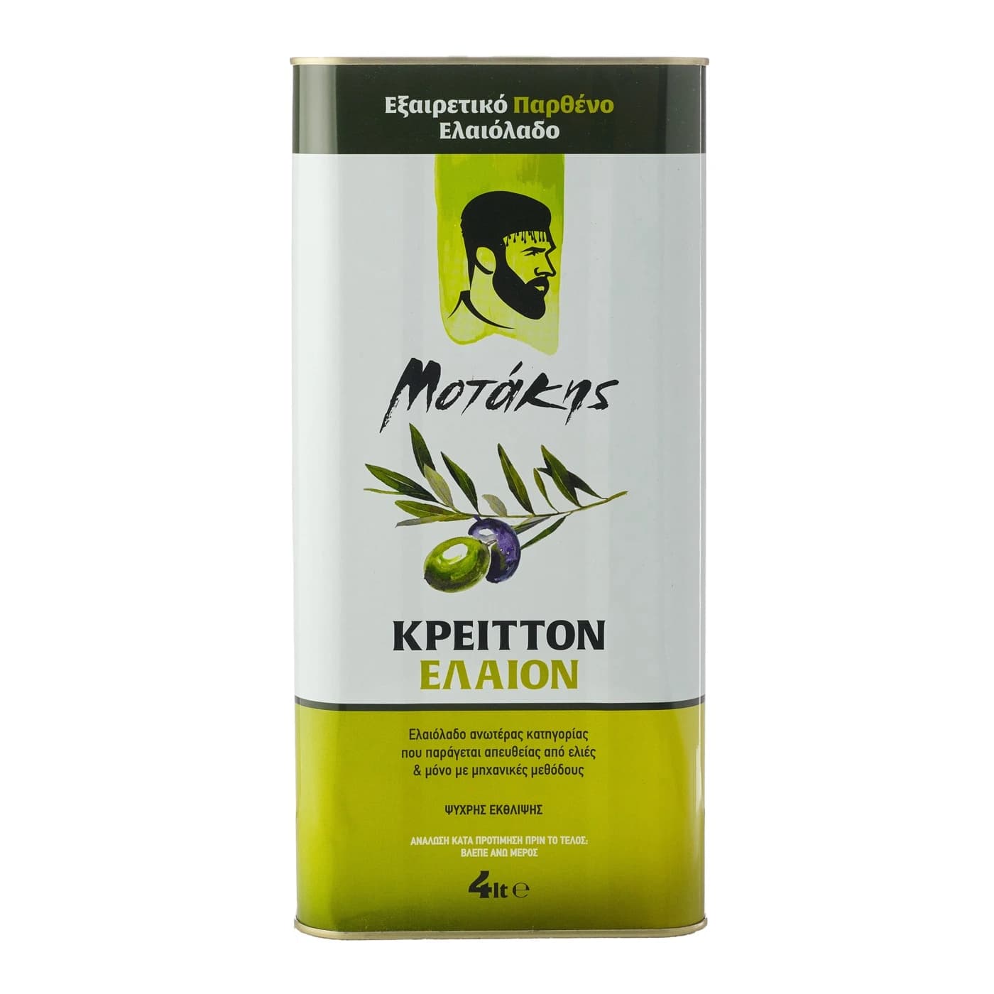 Motakis Kriton Elaion Extra Virgin Olive Oil, 4L