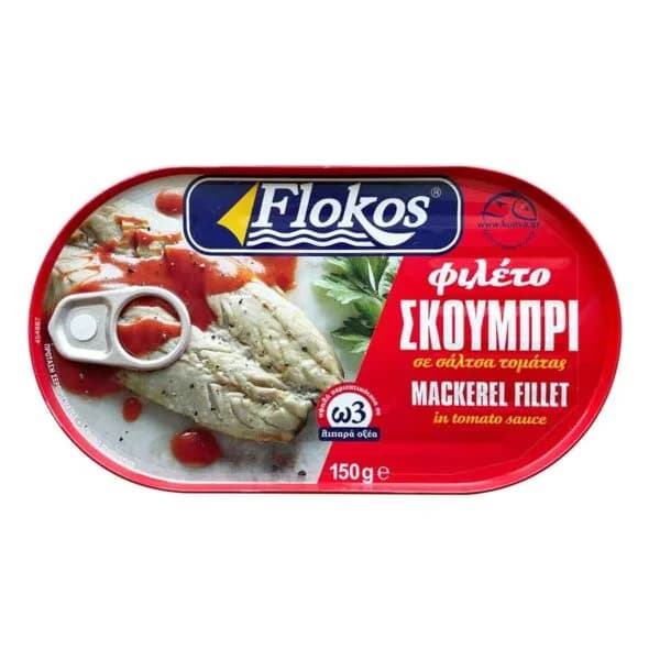 Flokos Mackerel in Tomato Sauce, 150g