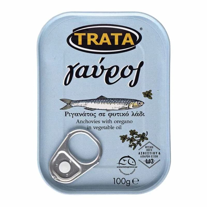 TRATA Marinated Anchovies with Oregano, 60g