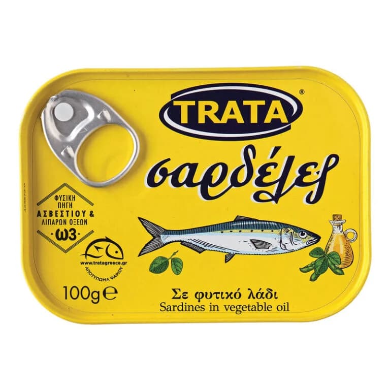 TRATA Sardines in Vegetable Oil, 100g